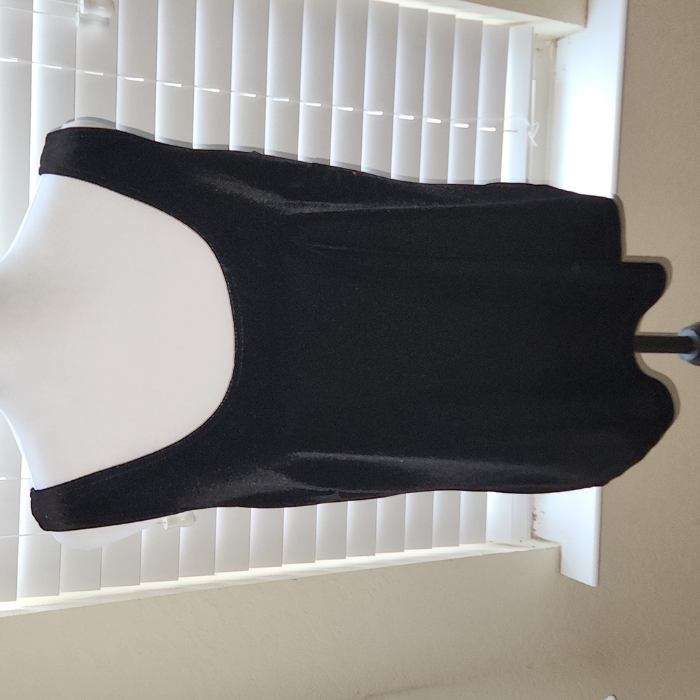 Dress Barn Black Velvet like tank